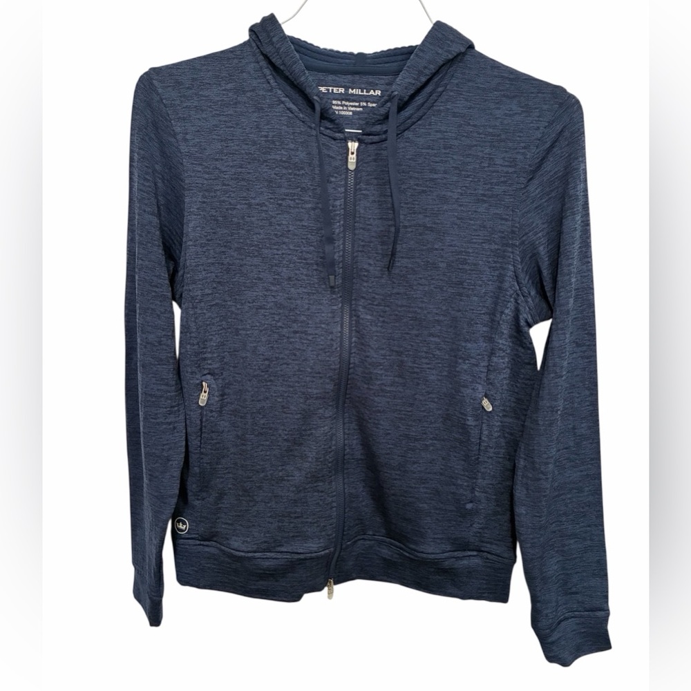 Peter Millar navy blue Maven Performance hoodie sz M